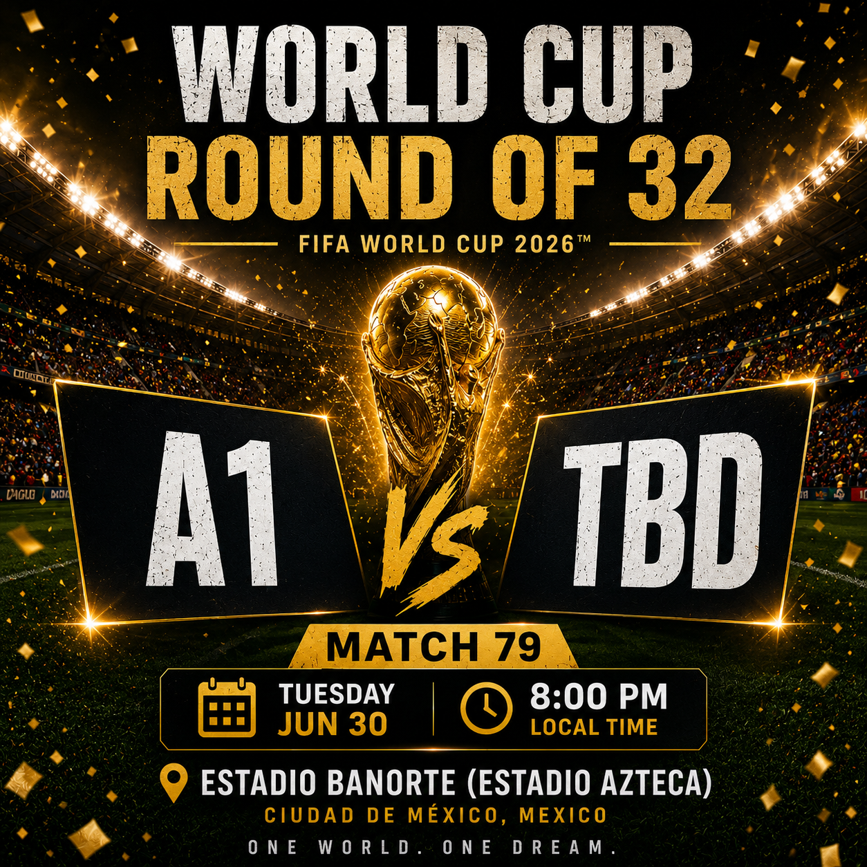 Round of 32 - 1A vs TBD - Match 79
